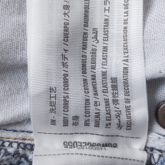 Abercrombie 4" Mom Short High Rise Cutoff Denim Shorts 26/2 - Picture 4 of 8